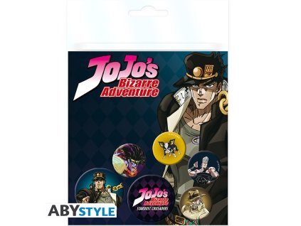 jojo s bizarre adventure badge pack characters x4