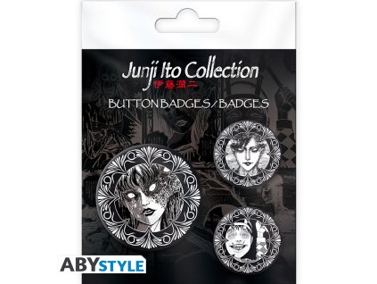 junji ito badge pack collection x4