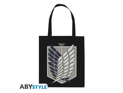 attack on titan tote bag scout badge