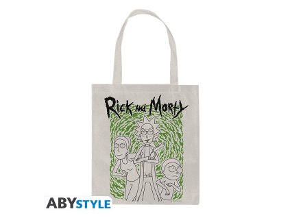rick and morty tote bag portal