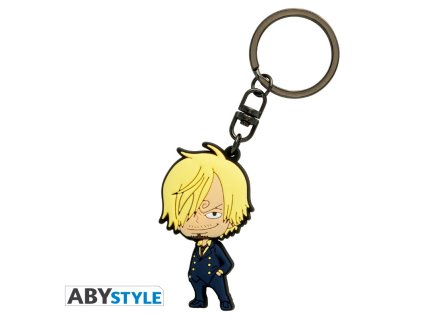 one piece keychain pvc sanji sd x4