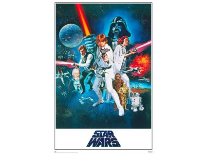 STAR WARS PLAKAT EPISODE IV WHITE MOVIE POSTER GPE5688
