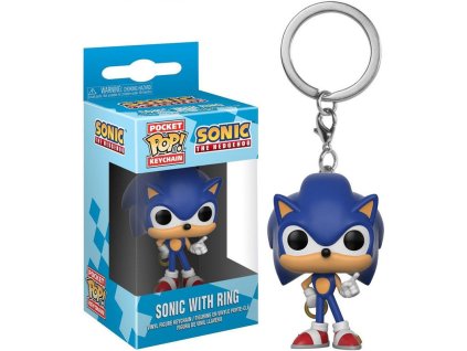 Sonic The Hedgehog Pocket POP! klíčenka Sonic with Ring 4 cm