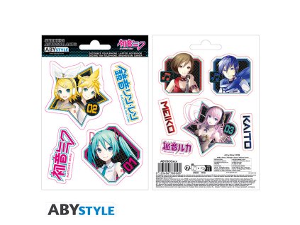 hatsune miku stickers 16x11cm 2 sheets characters x5
