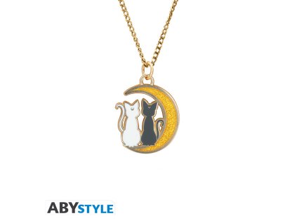 sailor moon pendant necklace cats on the moon x4
