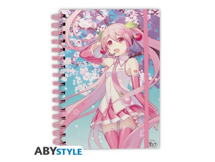 hatsune miku notebook a5 spirale cherry blossom x4