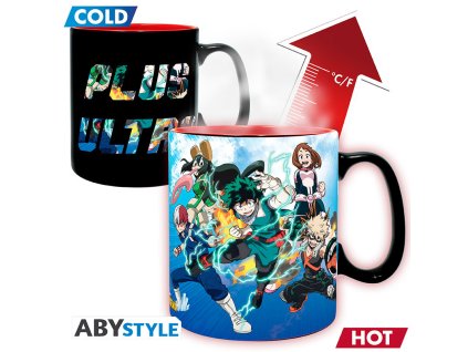 my hero academia mug heat change 460 ml heroes box x2