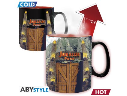 jurassic park mug heat change 460 ml gate box x2