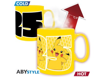 pokemon mug heat change 460 ml pikachu 25 cb box x2