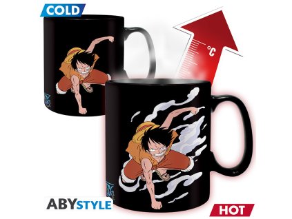 one piece mug heat change 460 ml luffy ace cardboard boxx2