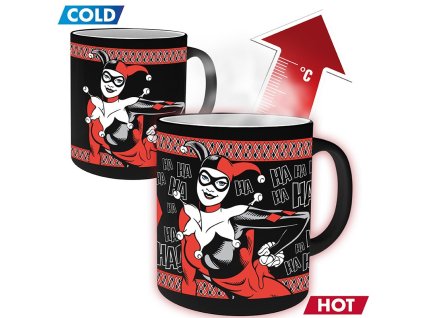 dc comics mug heat change 320 ml harley quinn psychotic x2