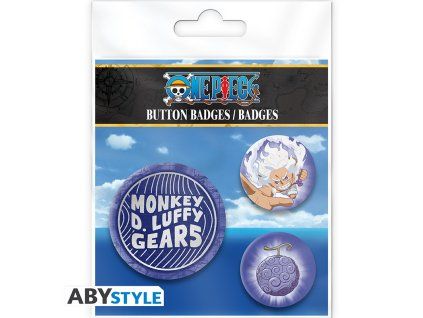 one piece badge pack luffy gear 5th x4