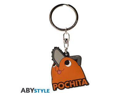 chainsaw man keychain pvc pochita x4