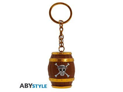 one piece keychain 3d barrel x4