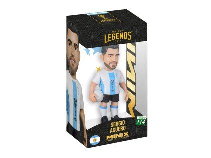 World Legends Cup Minix Figure Argentina Aguero 12 cm