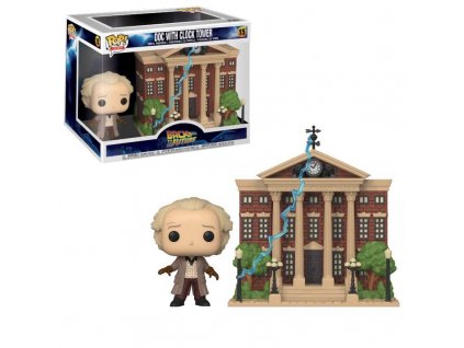 Back to the Future POP! Town Vinyl Figure Doc with Clock Tower 9 cm