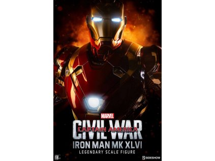 Captain America Civil War Legendary Scale Statue Iron Man Mark XLVI 96 cm
