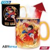 one piece mug heat change 460 ml luffy sabo cardboard box x2