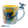disney mug 3d handle hawaiian stitch x2