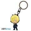 one piece keychain pvc sanji sd x4