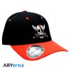 one piece cap black red shanks x2