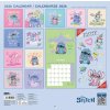 calendario wall calendar erik disney stitch 30x30cm 2026 2