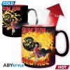 one piece mug heat change 460 ml luffy vs kaido card x2 79