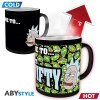 rick and morty mug heat change 320ml get schwifty box x2