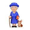Special Character Minix Figure Queen Elizabeth II with Corgi 12 cm