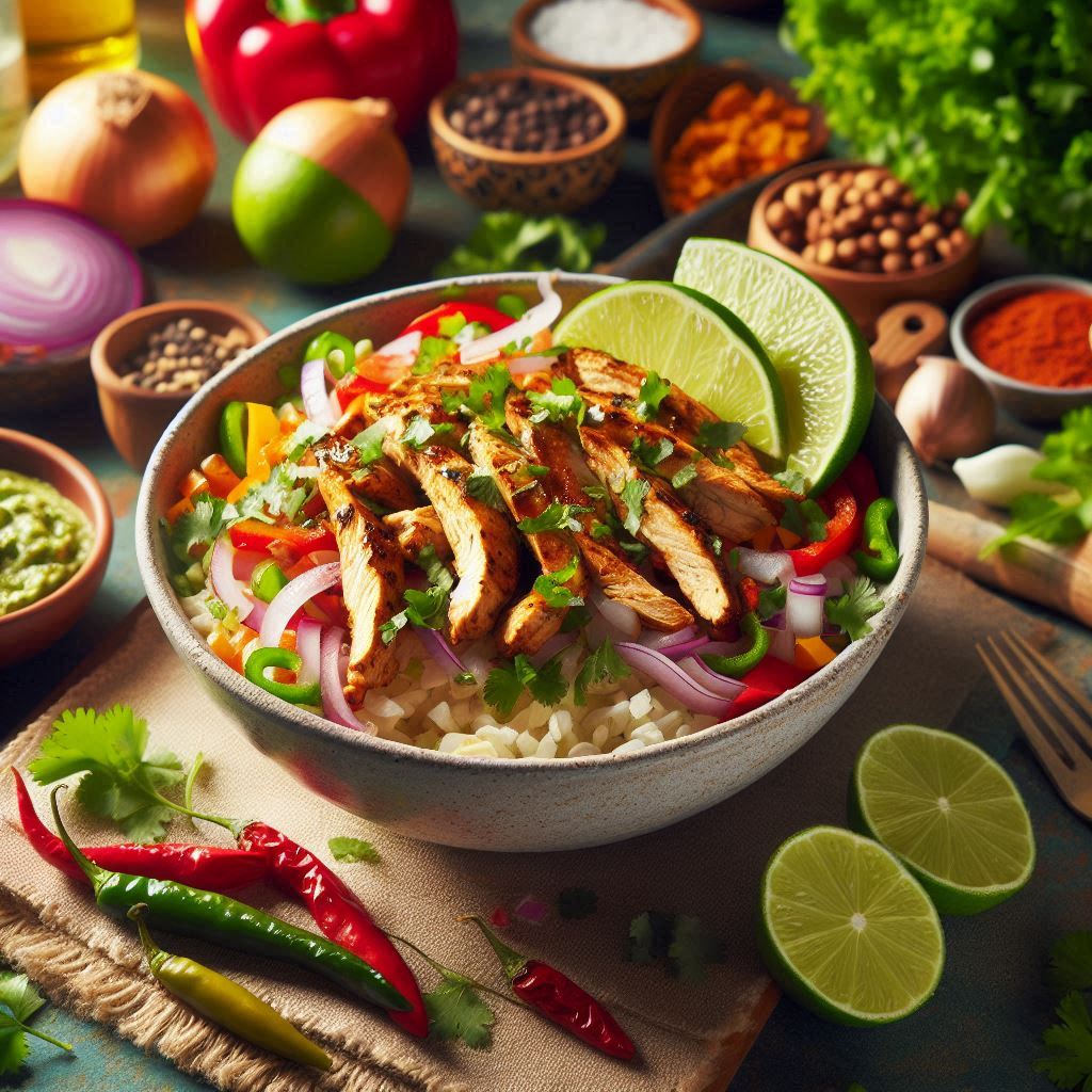 Chipotle fajita bowl