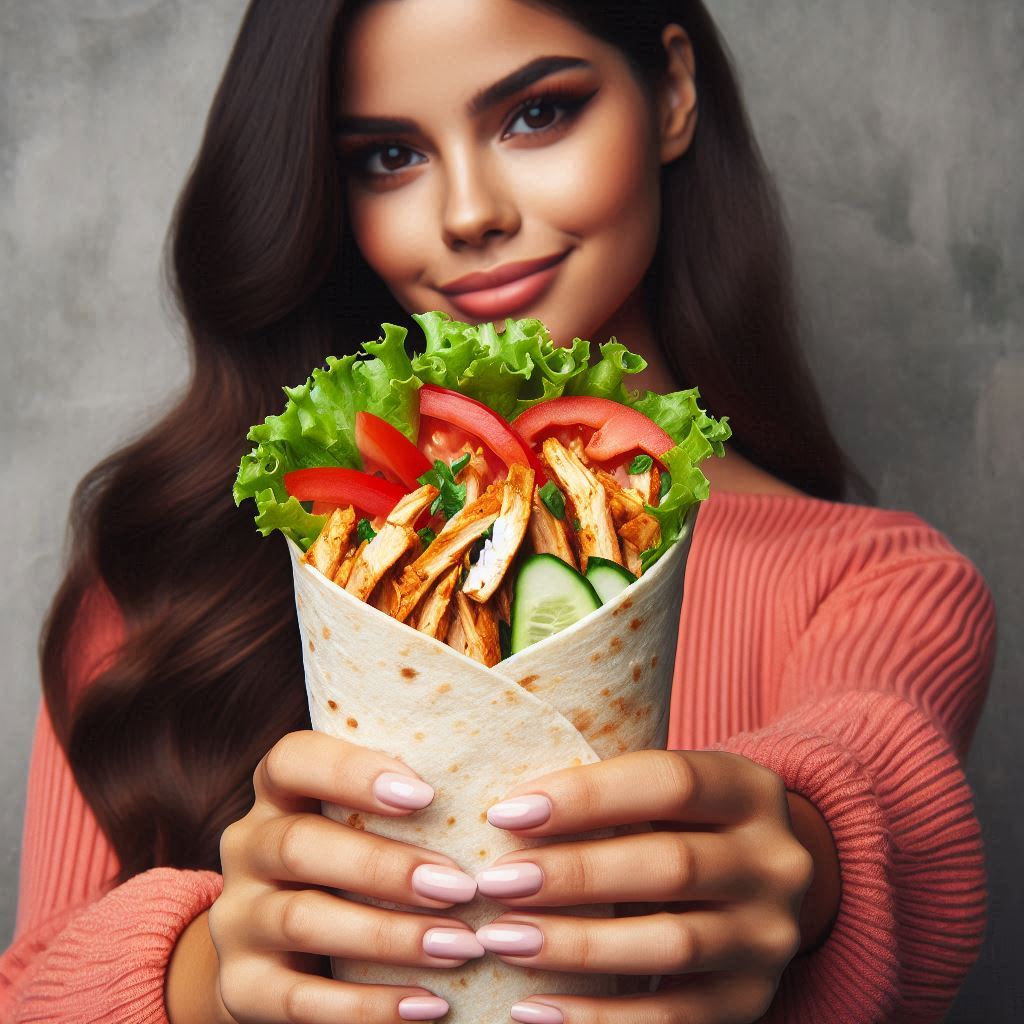 Wrap s kuřecím masem