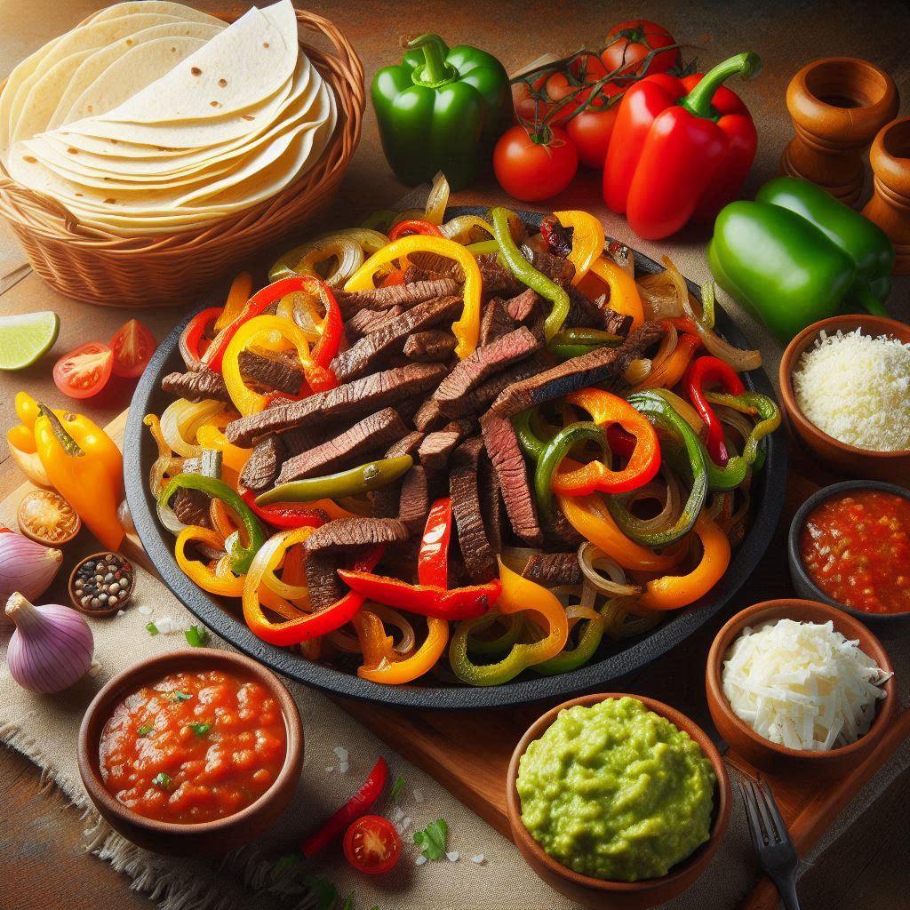 Fajitas s hovězím masem