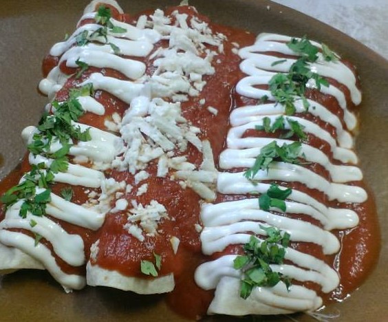 Enchiladas rojas