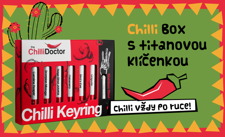 Dárková sad chilli s klíčenkou
