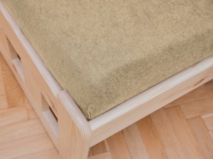 Cearsaf Frotir pentru patut copii cu elastic bej 60x120 cm