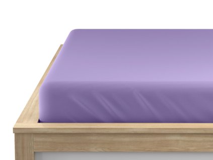 Cearsaf din material Jersey EXCLUSIVE cu elastic violet deschis 160x200-cm