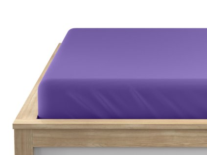 Cearsafuri Jersey EXCLUSIVE cu elastic violet inchis 140 x 200 cm