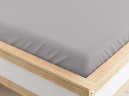 Cearsaf Jersey MICRO cu elastic gri deschis 180 x 200 cm