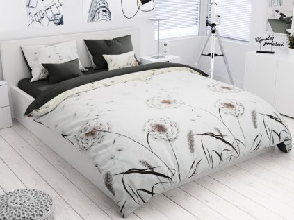Lenjerie de pat din bumbac Culoare Crem, LEONTYNE, 6 piese