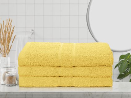 Prosop de maini din bumbac Culoare Galben deschis, DONNA 50X80 cm
