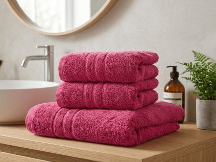 Prosop Classic 50 x 100 cm purpuriu, 100% bumbac