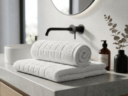 Prosop SOFT 50 x 100 cm alb, 100% bumbac