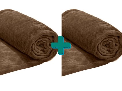 2x patura microplus maro inchis VIOLET, 150x200 cm