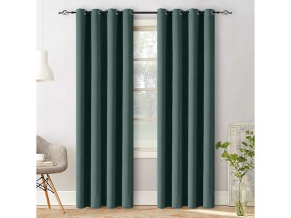 Tyrkysový závěs OXFORD 140x250 cm pro moderní interiér