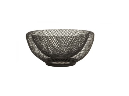 Coș metalic negru pentru fructe Ø 25 cm - descoperiți stilul și funcționalitatea într-un singur produs. Accesoriu ideal pentru interiorul dumneavoastră.  
