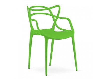 Scaun de masa KATO din plastic, verde