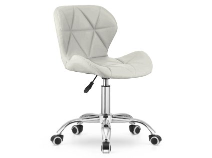 Scaun de birou AVOLA VELVET alb