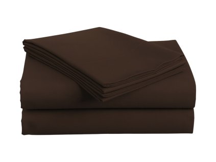 Cearsaf din bumbac LUX maro inchis 140x240 cm