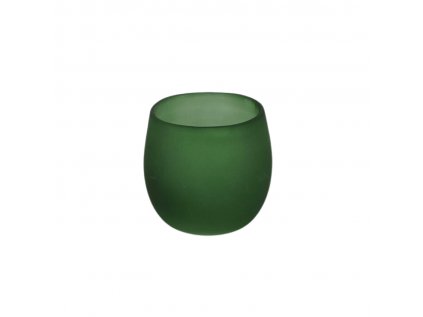 Zelený skleněný svícen GINNY GREEN - více velikostí (Marime S)
