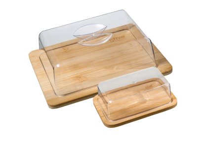 Borcan din bambus pentru unt și brânză CHEESE AND BUTTER BOX - descoperiți stilul și funcționalitatea într-un singur produs. Accesoriu ideal pentru interiorul dumneavoastră.  